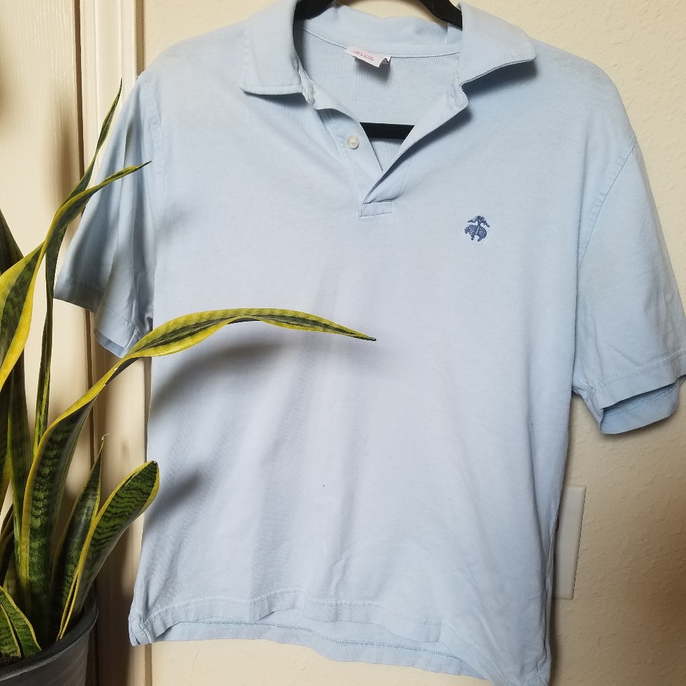 Brooks Brothers light blue collared shirt